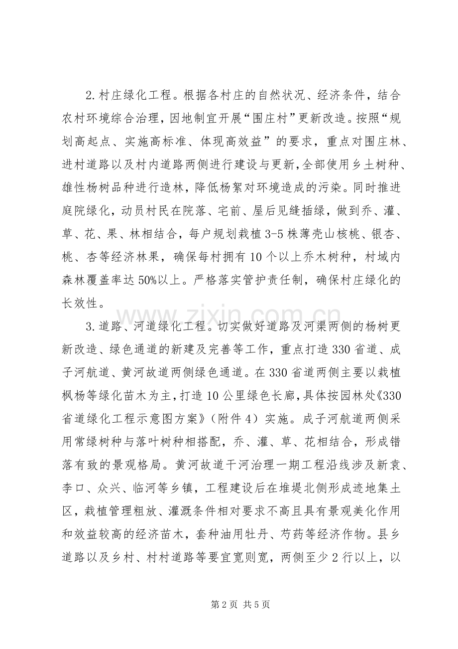 XX年植树节绿化工作实施方案.docx_第2页
