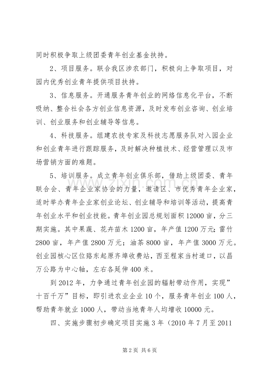 青年创业园建设实施方案.docx_第2页