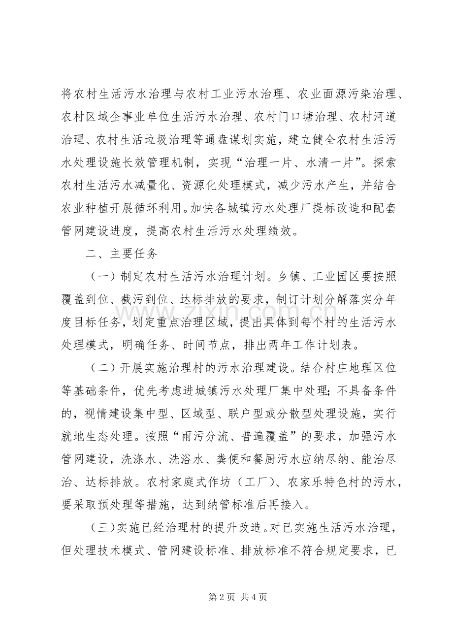 农村生活污水治理专项整治实施方案.docx_第2页