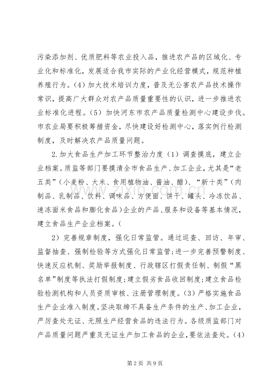 食品专项整治实施方案.docx_第2页
