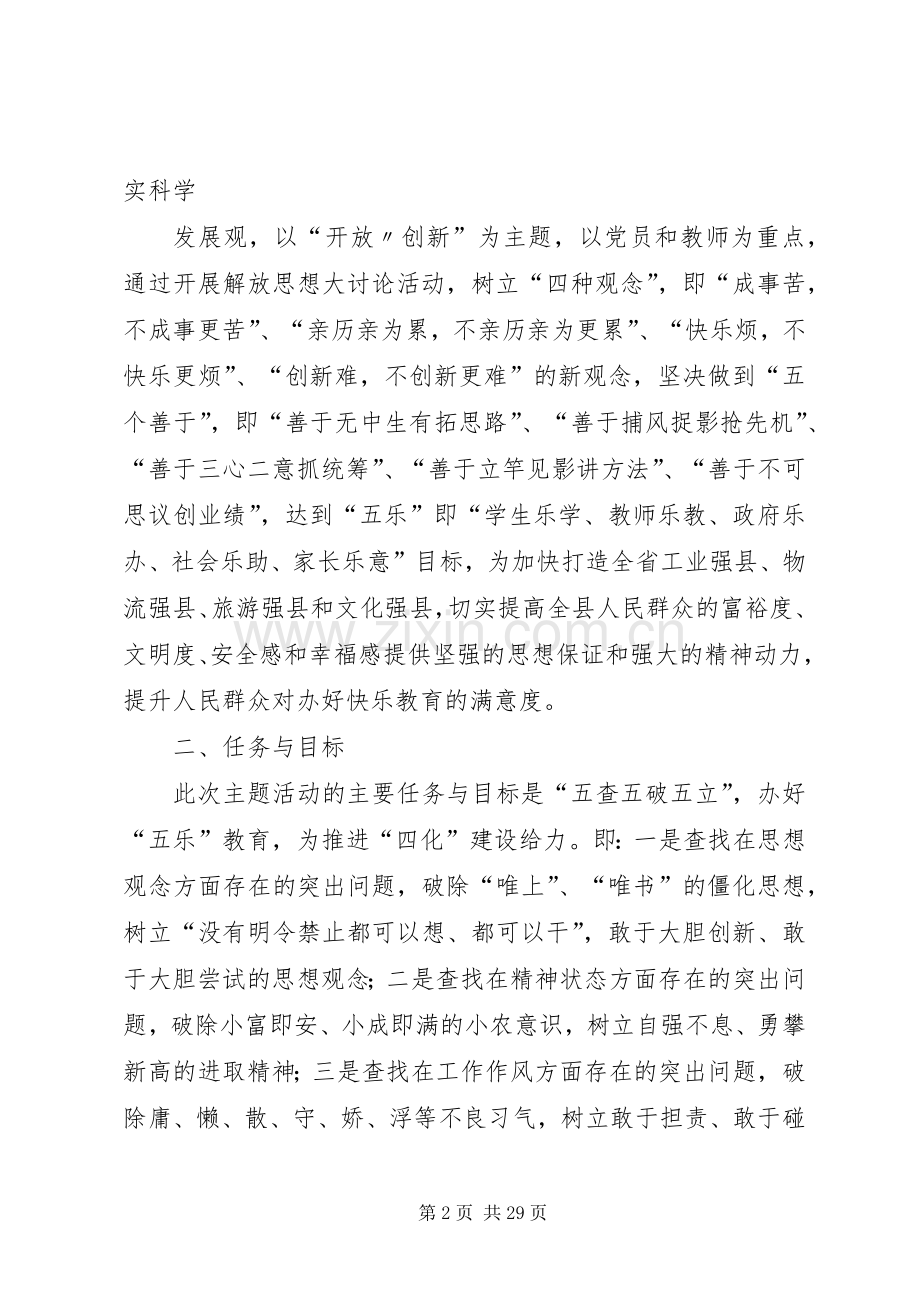关于开展以“开放创新”为主题解放思想大讨论活动的方案.docx_第2页