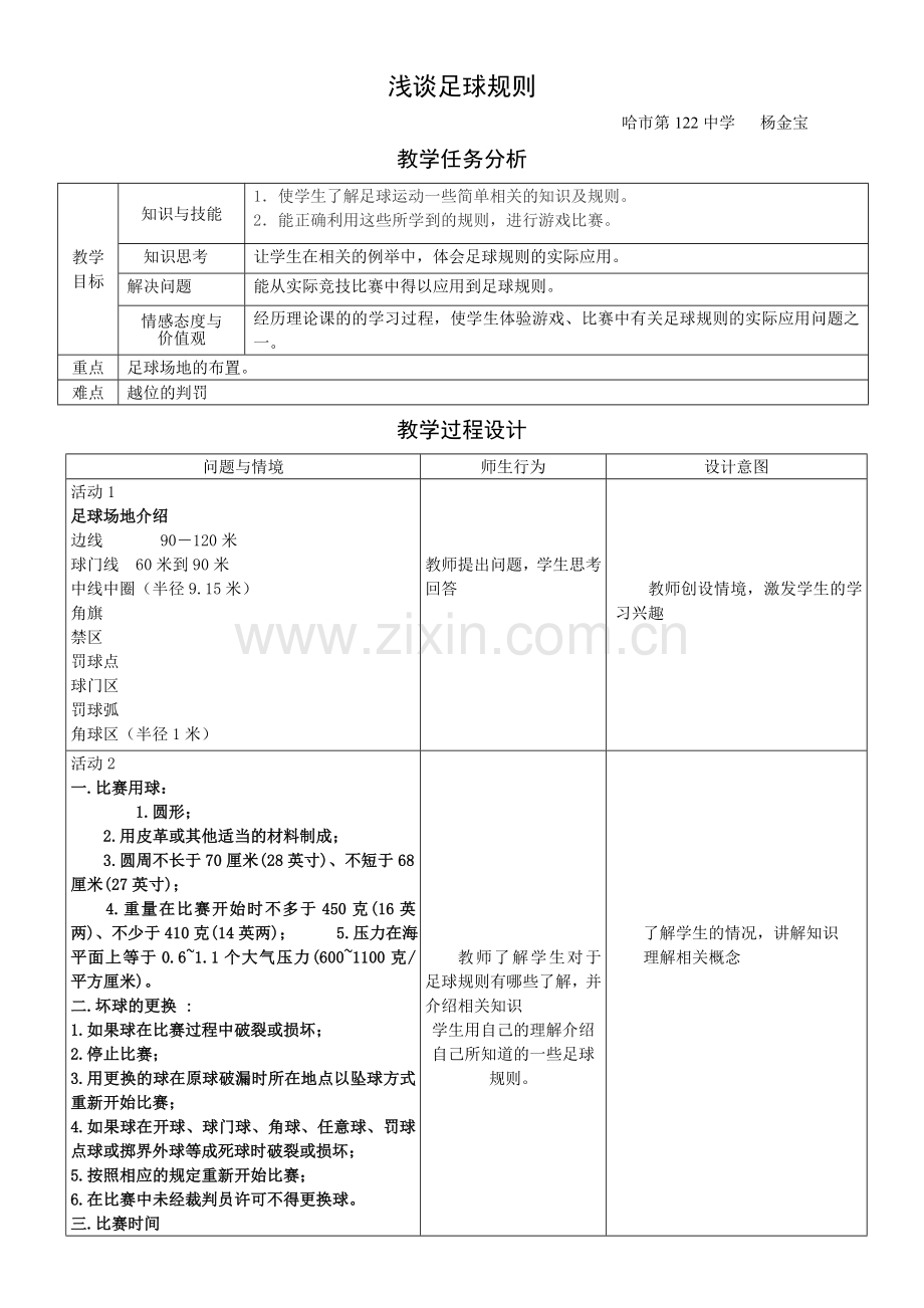浅谈足球规则.doc_第1页