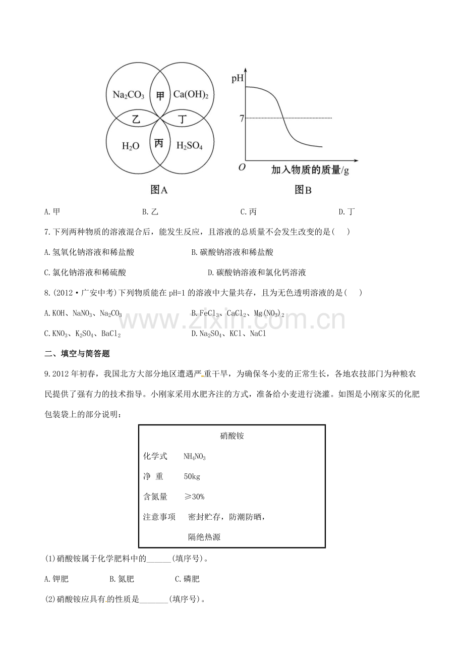 版中考化学 第十一单元盐化肥精练精析(含中考示例) 新人教版 课件.doc_第2页