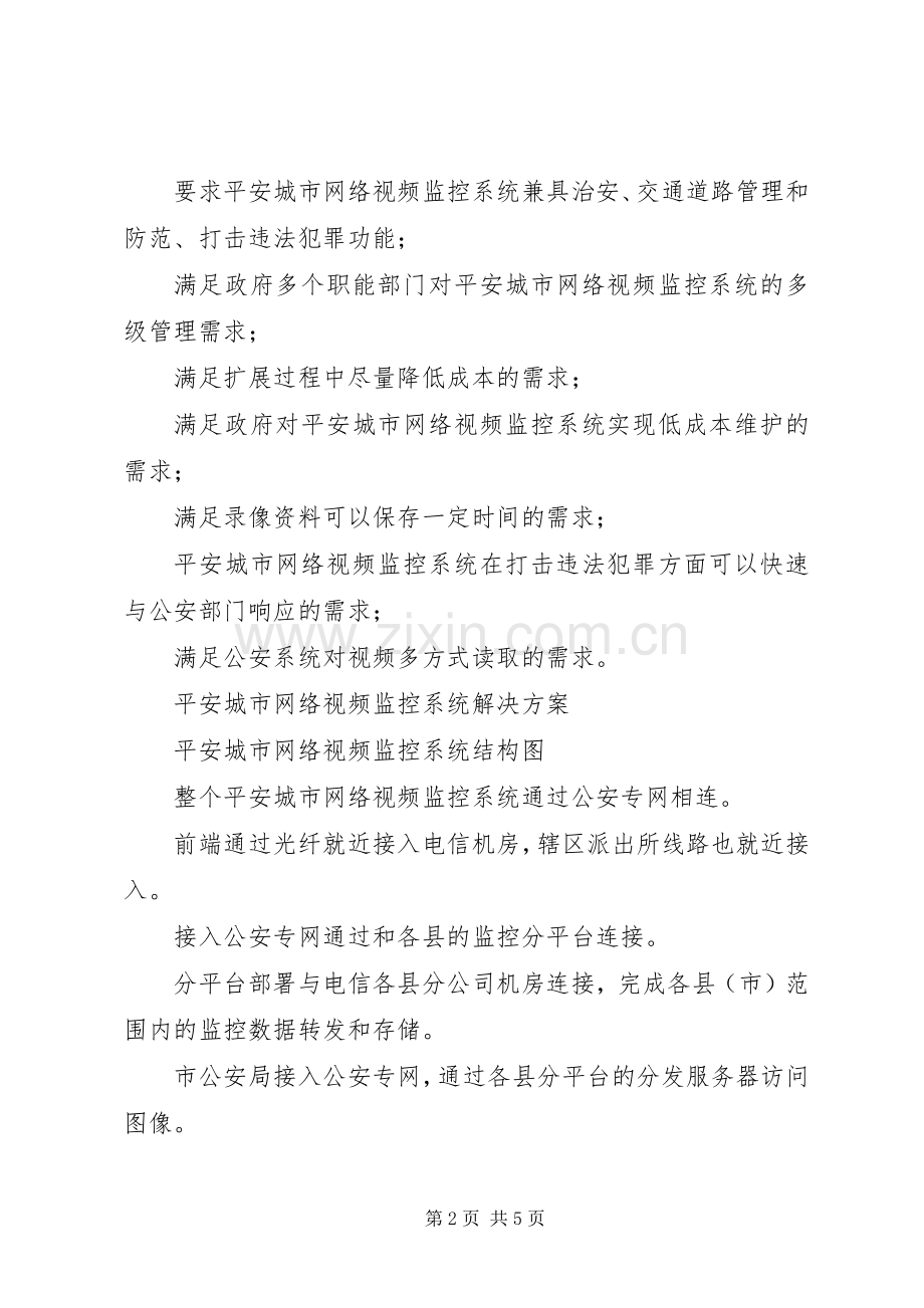 联特微平安城市网络视频监控系统解决实施方案.docx_第2页