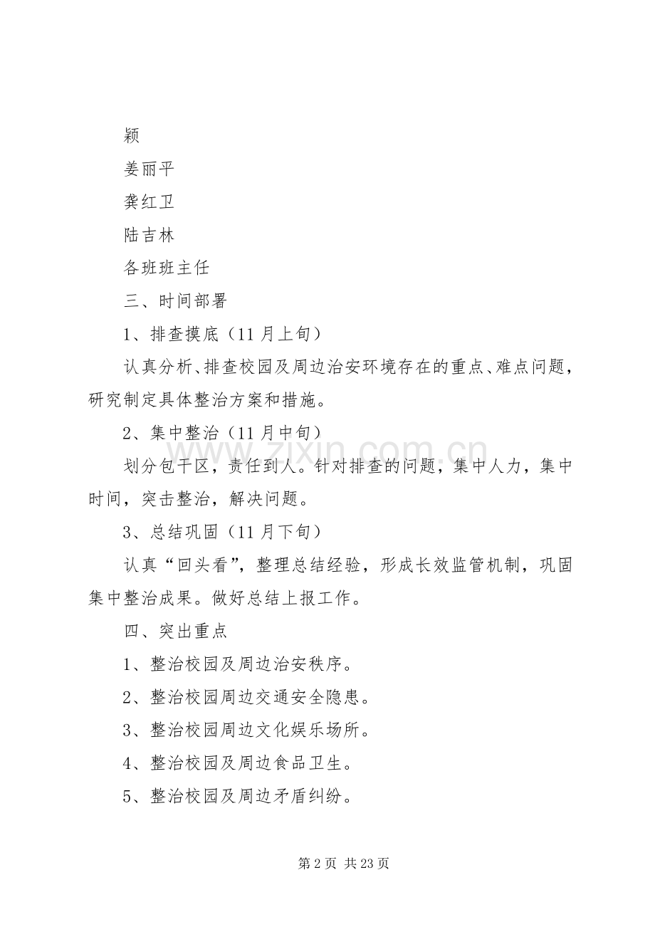 校园及周边环境集中整治实施方案.docx_第2页