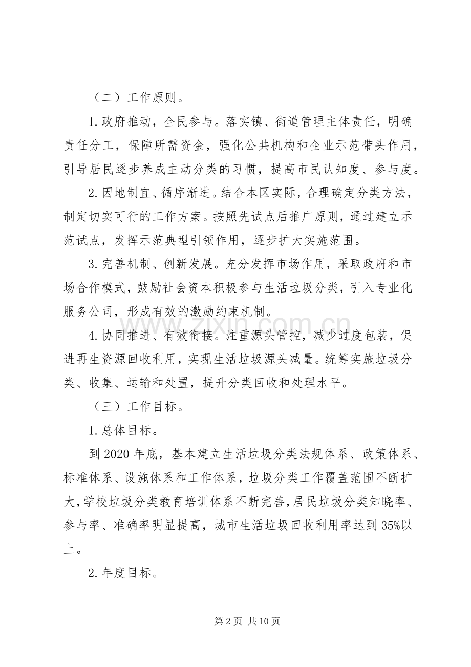XX年审计局生活垃圾分类工作实施方案.docx_第2页