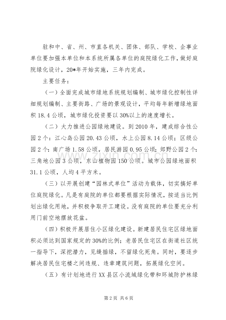 绿化城市实施工作方案.docx_第2页
