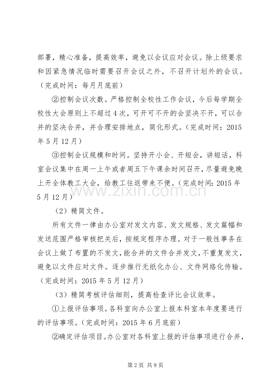 门石一中“四风”突出问题专项整治工作实施方案.docx_第2页