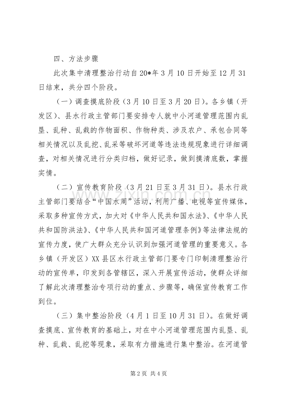 河道清理整治专项行动方案.docx_第2页