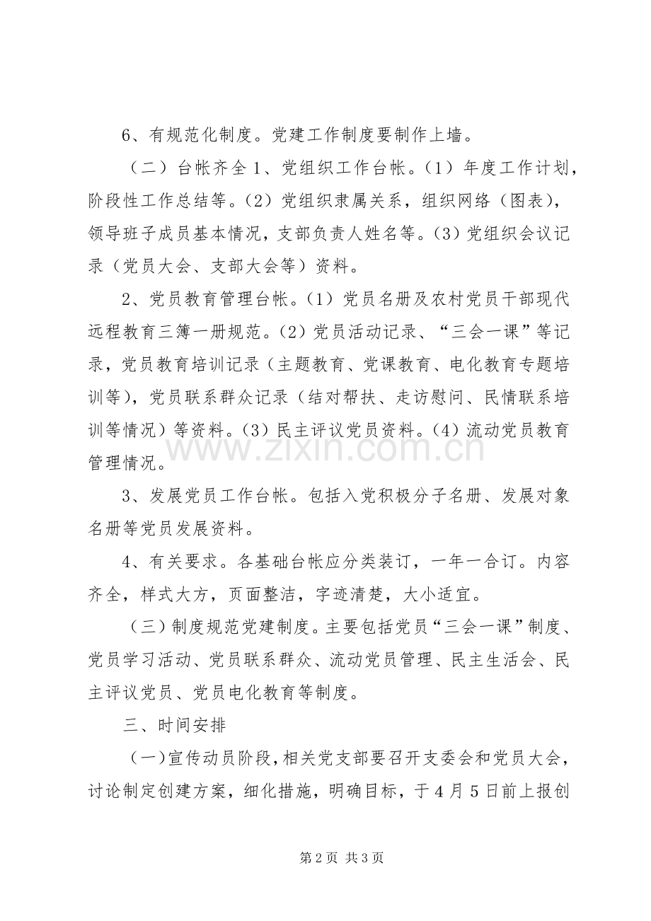 创建基层组织建设年示范点方案.docx_第2页