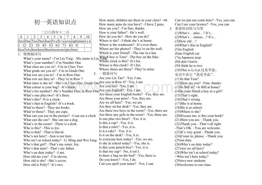 初一英语知识点(上册).doc_第1页