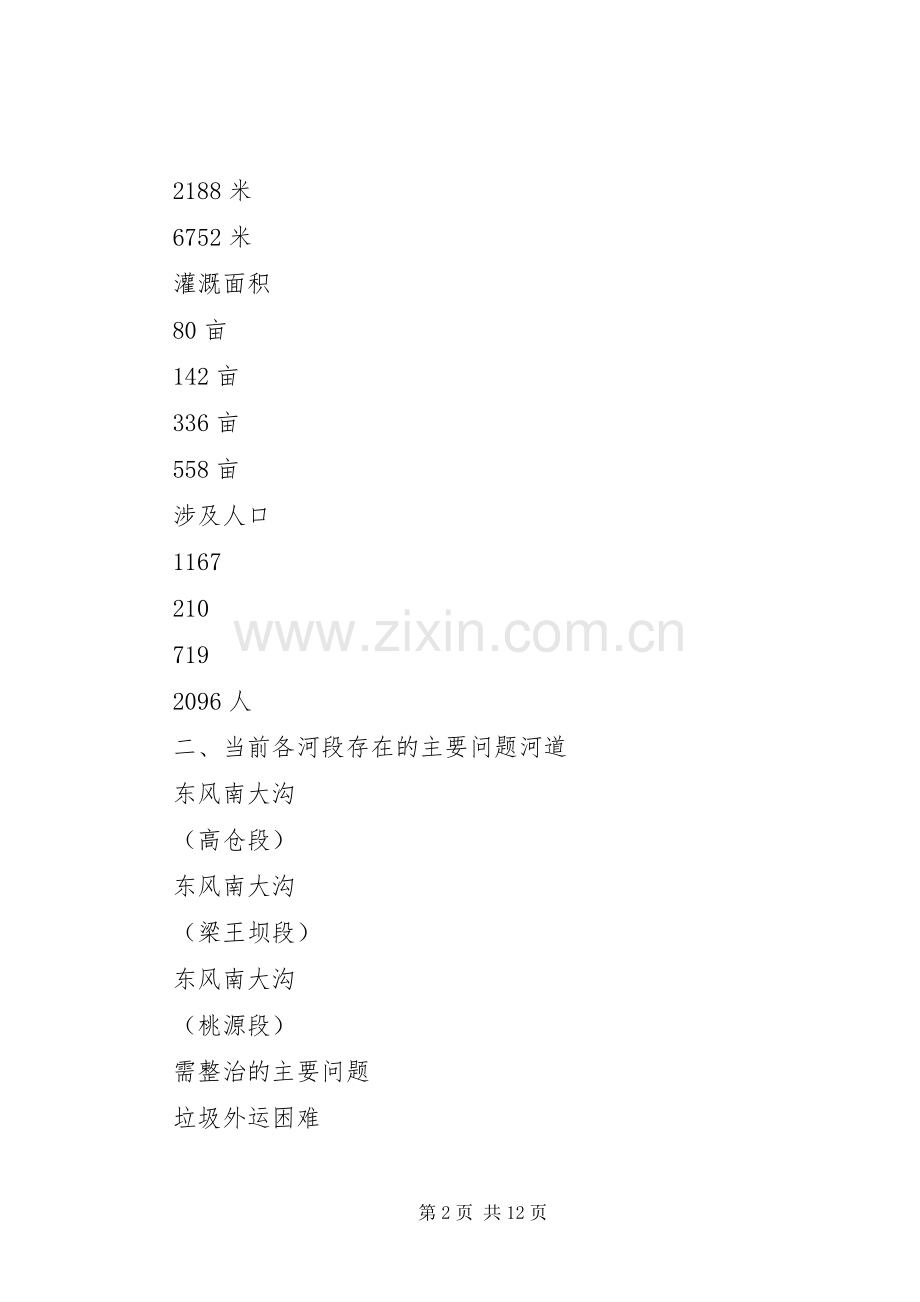 河道综合治理实施方案 .docx_第2页