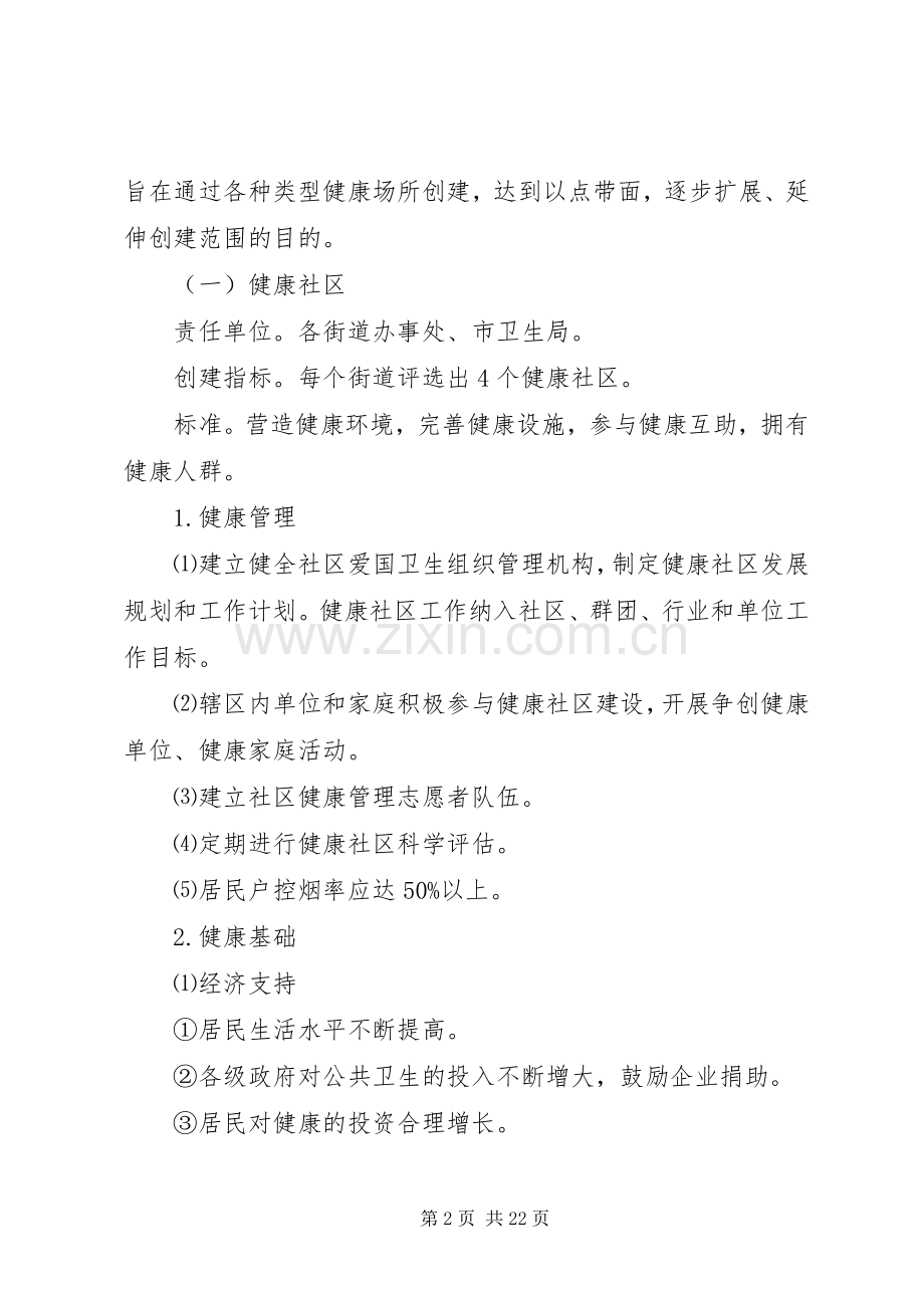 市委创建健康城市工作实施方案.docx_第2页