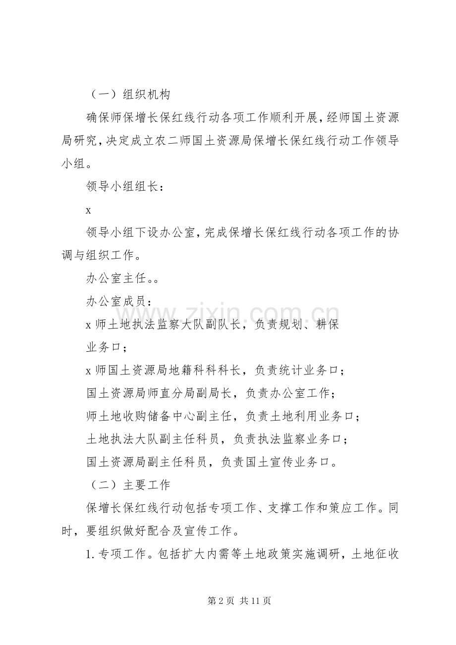 国土局保增长保红线行动工作实施方案.docx_第2页