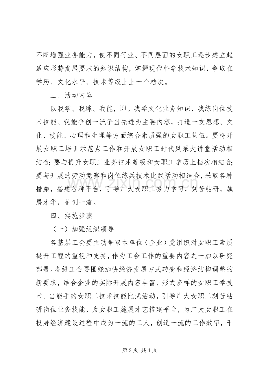 全县女职工中开展“巾帼创新业、建功十二五”活动方案.docx_第2页