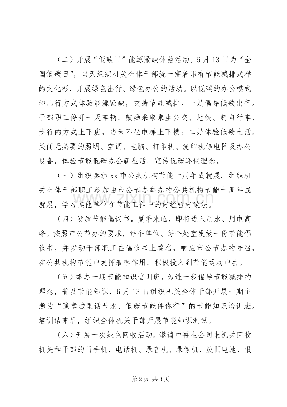 商务局XX年节能宣传周活动实施方案.docx_第2页
