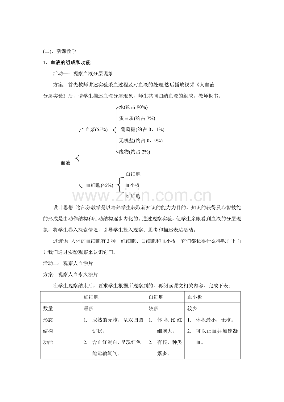 《第一节血液和血型》教案.doc_第2页