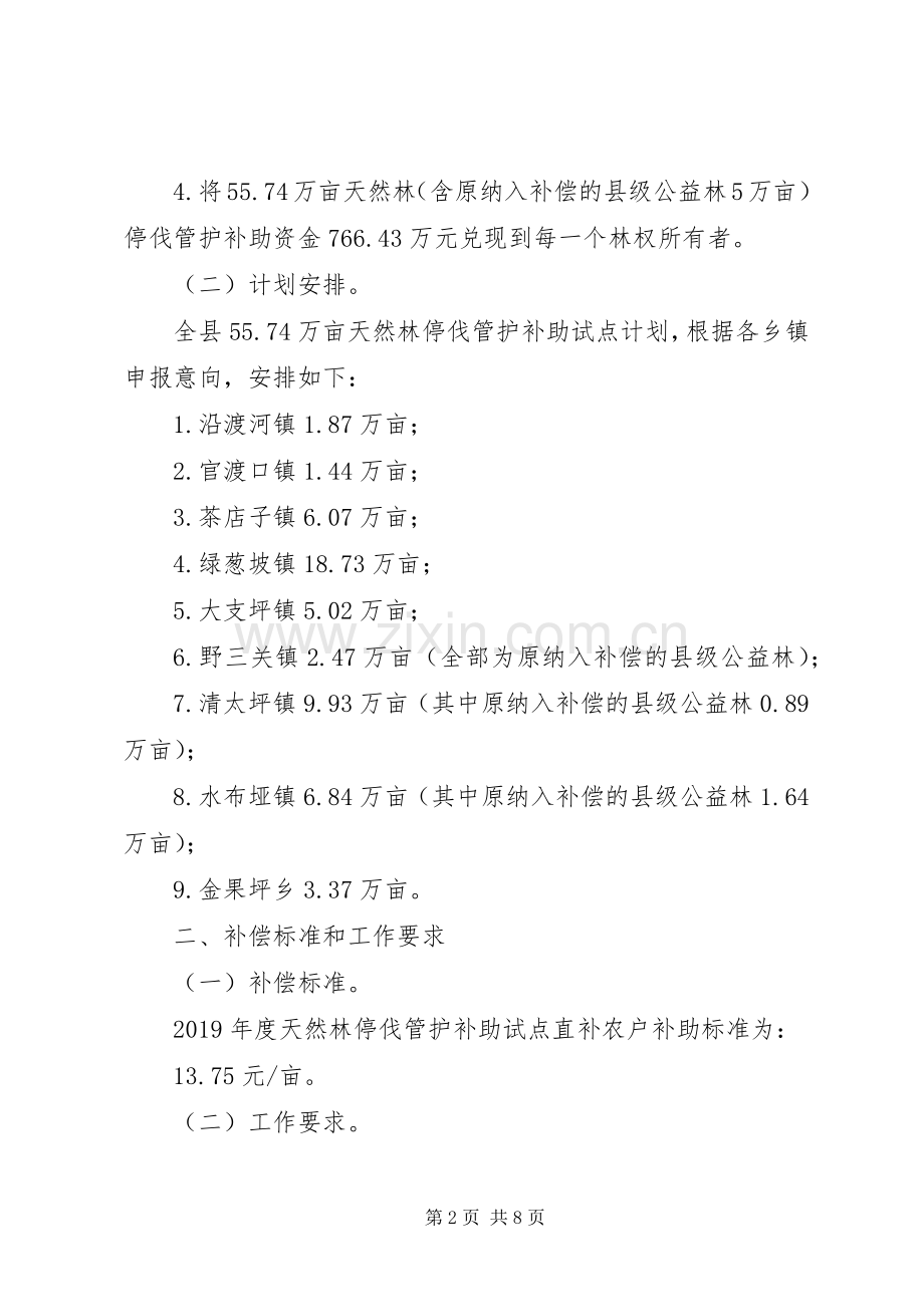 县天然林停伐管护补助试点方案.docx_第2页