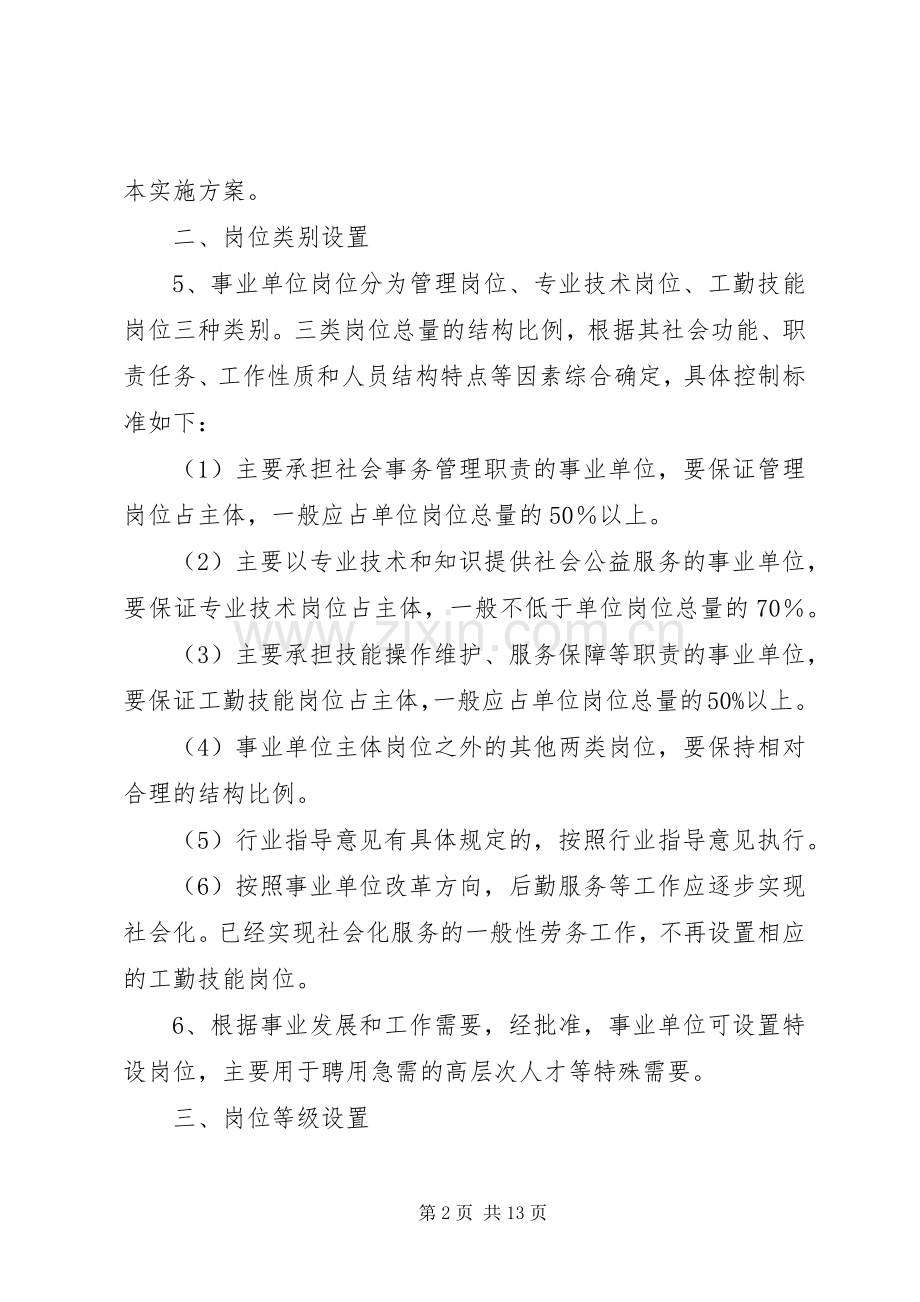 劳保局岗位设置管理实施方案.docx_第2页
