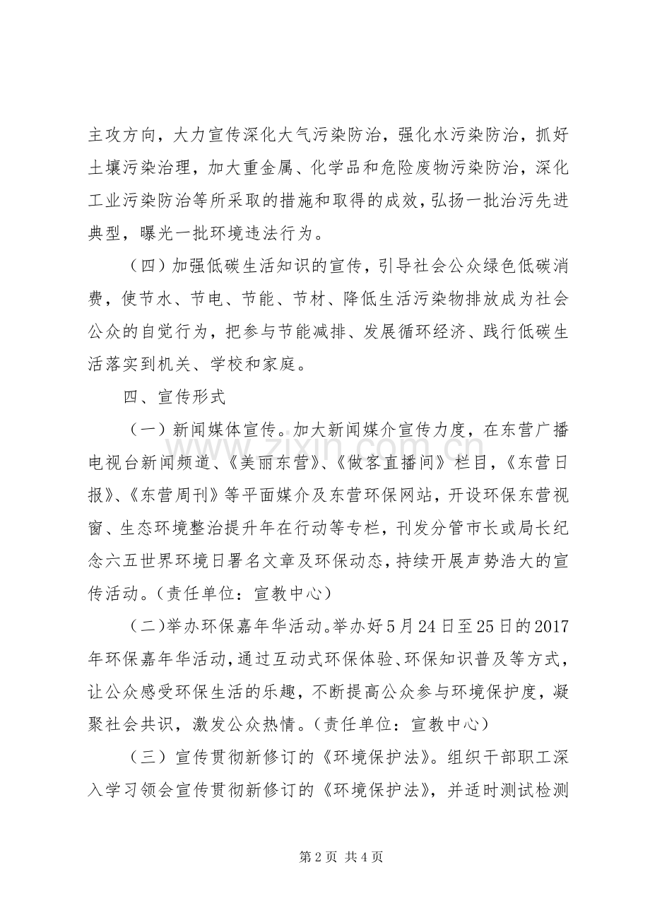 XX年世界环境日活动实施方案范本参考.docx_第2页