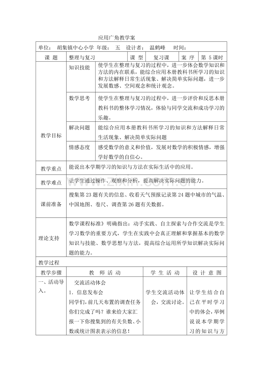 温鹤峰五上数学资源研发.doc_第1页