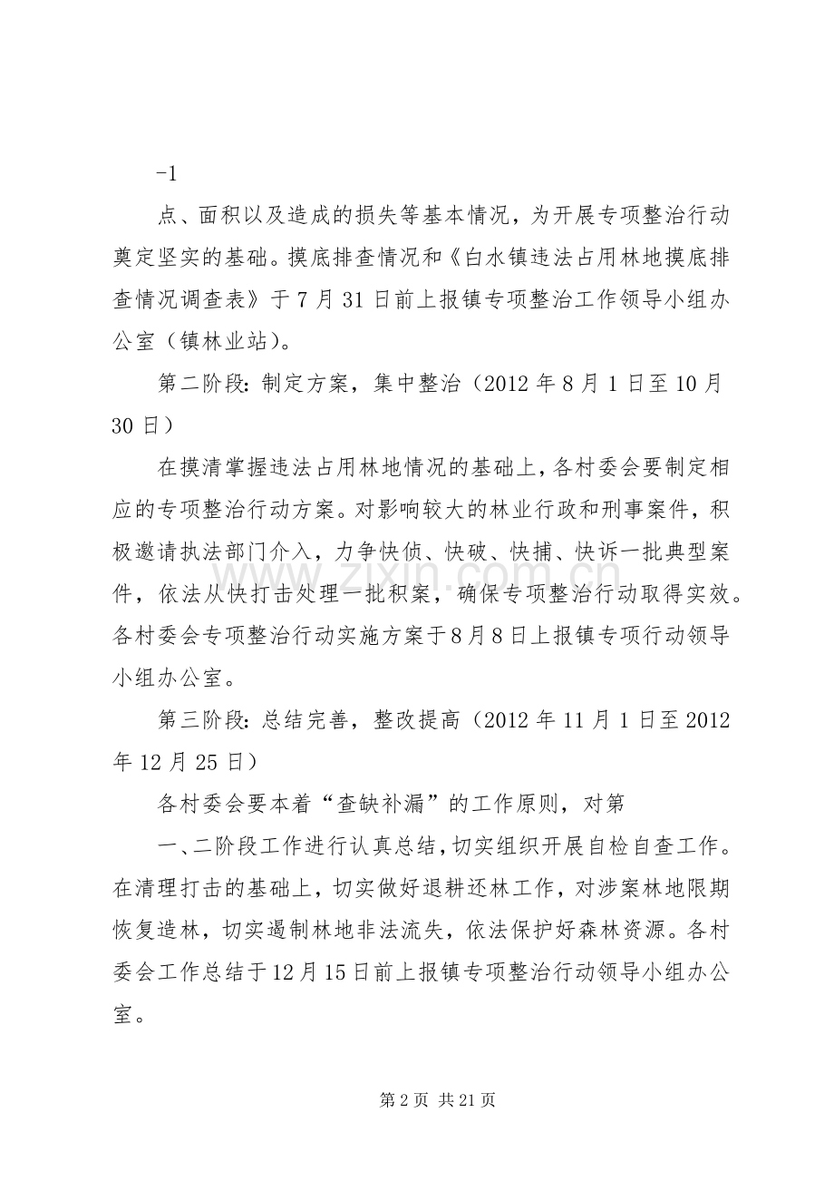 白水镇违法占地清理整顿行动实施方案.docx_第2页