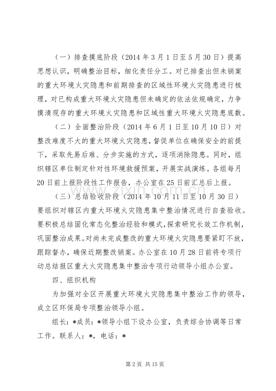 区重大环境火灾隐患集中整治实施方案.docx_第2页