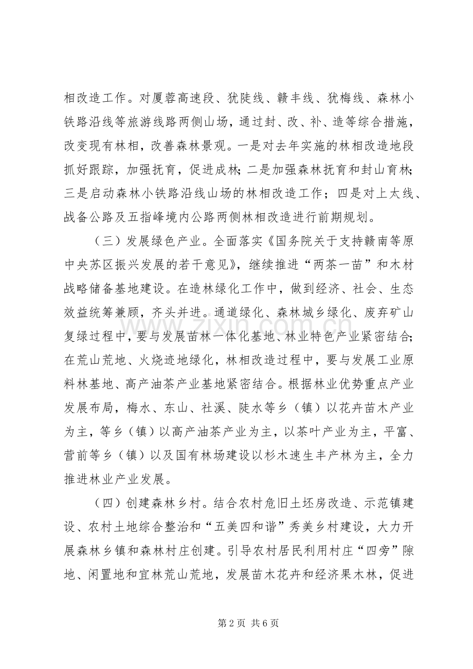 森林城乡与绿色通道建设工作实施方案.docx_第2页