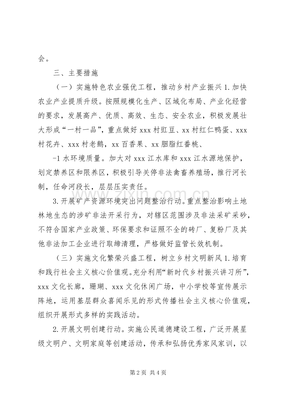 乡镇乡村振兴战略实施方案.docx_第2页