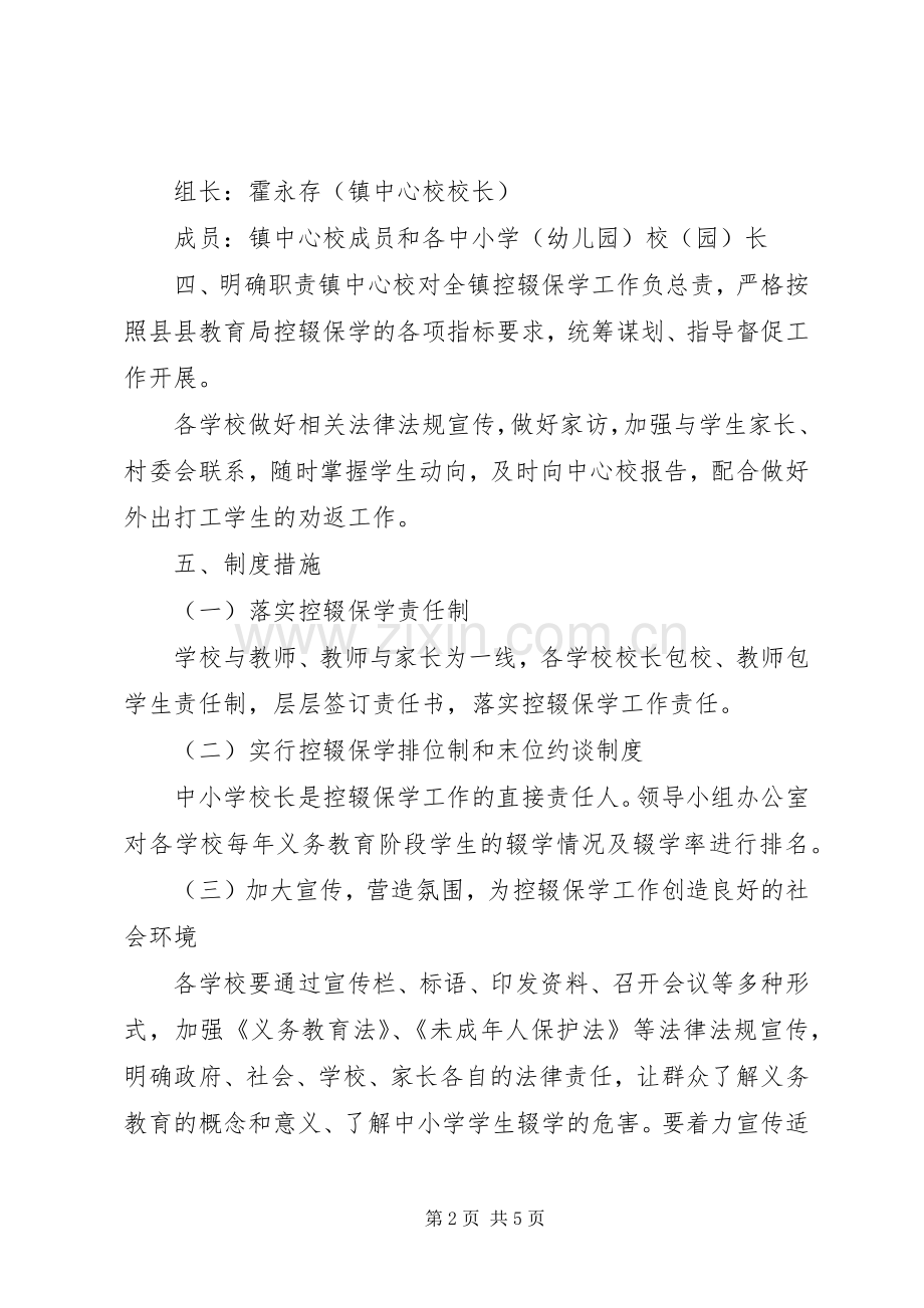 树屏镇中心校控辍保学工作方案.docx_第2页