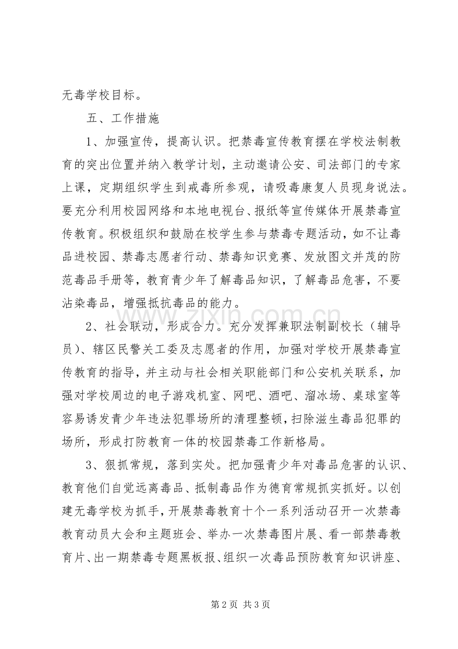 州惠一中禁毒宣传教育工作实施方案.docx_第2页