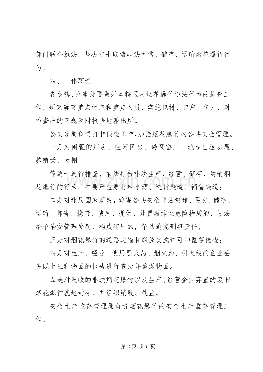 打击非法经营烟花爆竹经营点实施方案 .docx_第2页