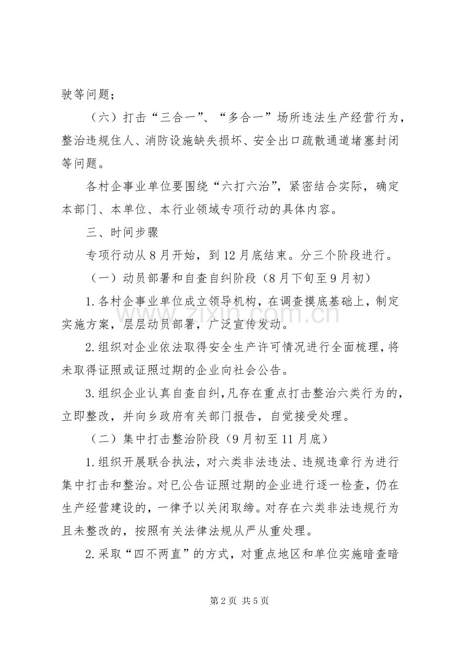 六打六治专项行动工作实施方案.docx_第2页