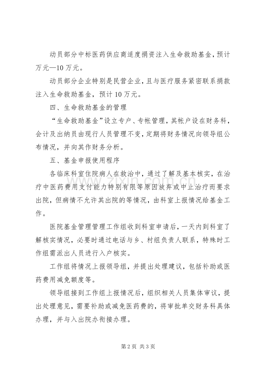 医院救助基金管控实施方案 .docx_第2页