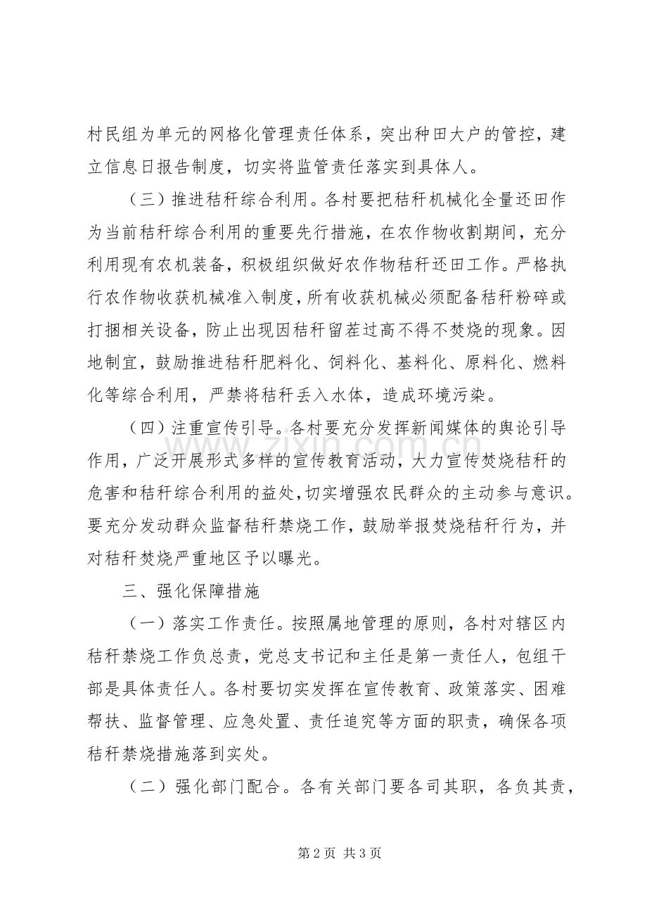 乡镇农作物秸秆禁烧综合利用方案.docx_第2页
