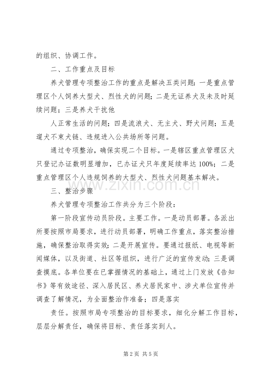 全市养犬管理专项整治工作实施方案.docx_第2页