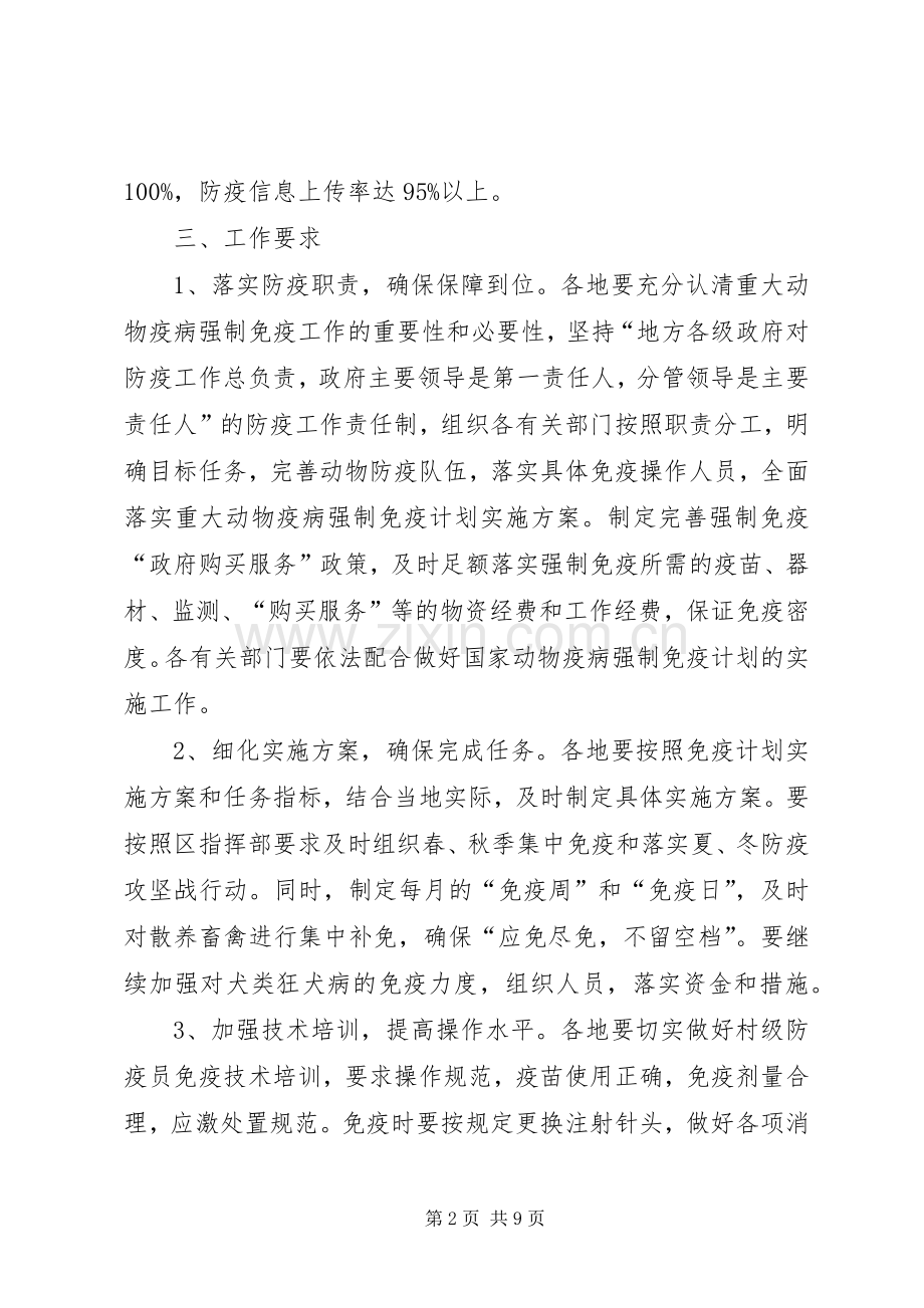 农业局动物疫病防治实施方案.docx_第2页