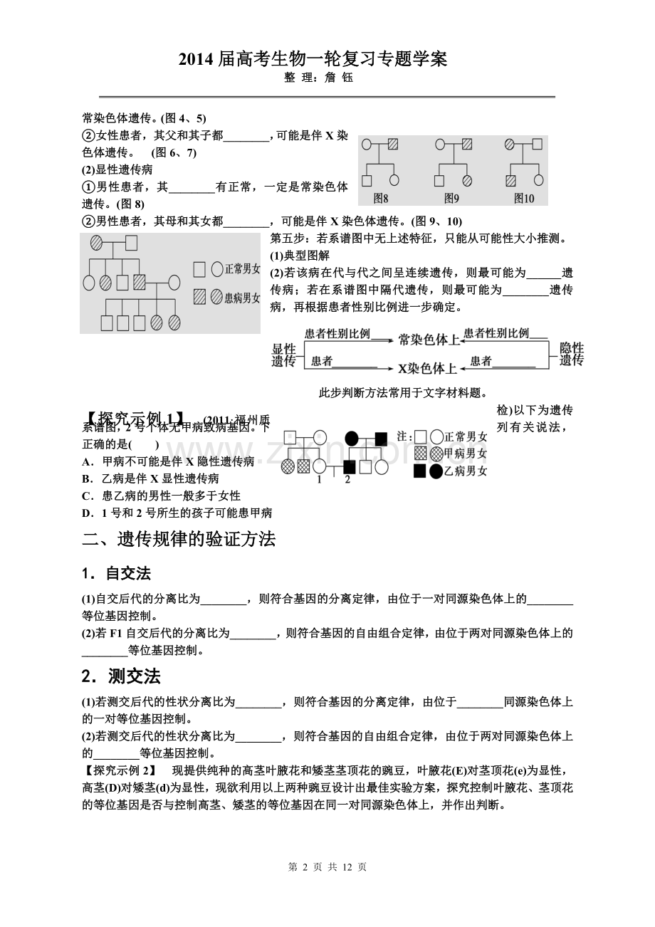 遗传规律归纳.doc_第2页