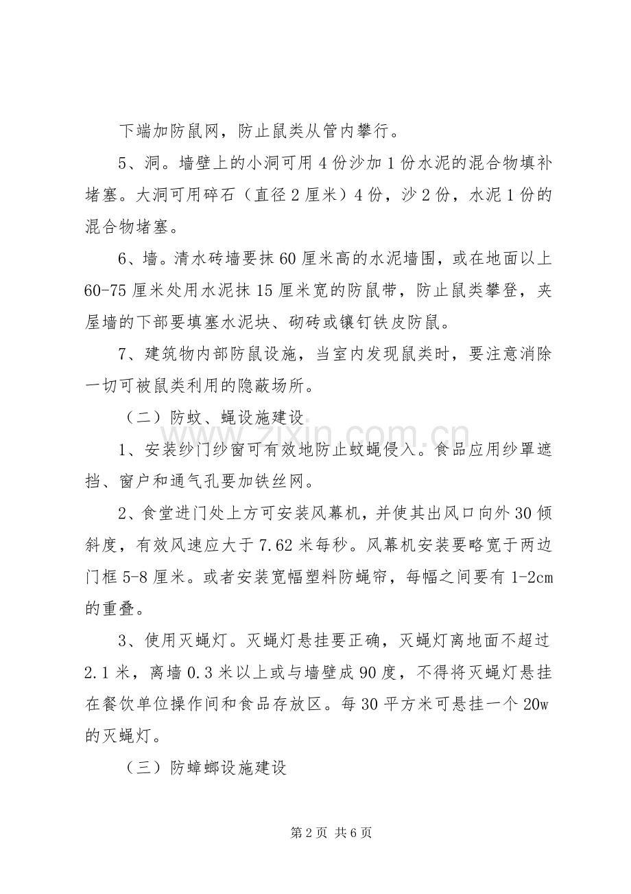 雷公桥小学防鼠防蝇专项实施方案 .docx_第2页