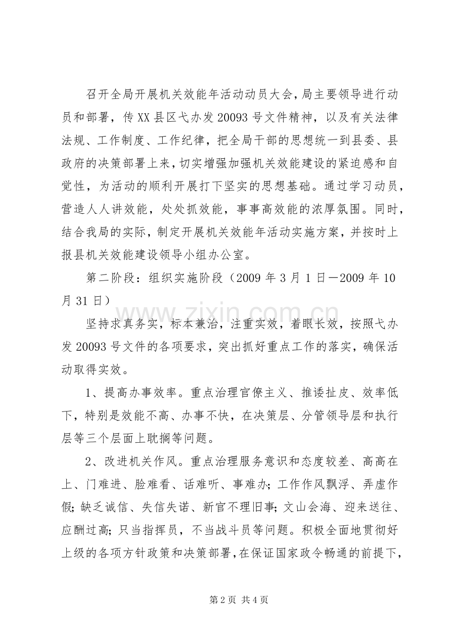 企业局开展机关效能年活方案 .docx_第2页