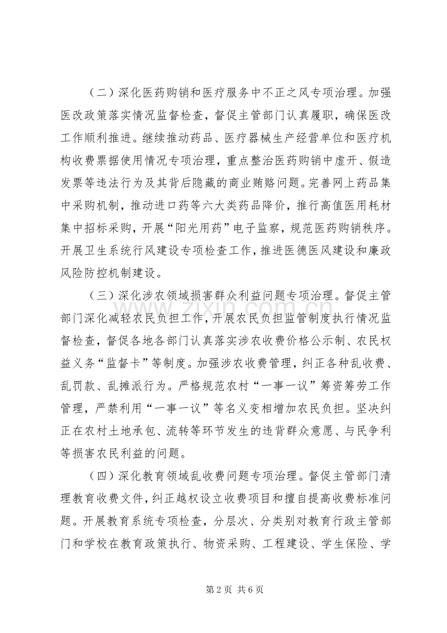 医院关于纠正行业不正之风方案 .docx_第2页