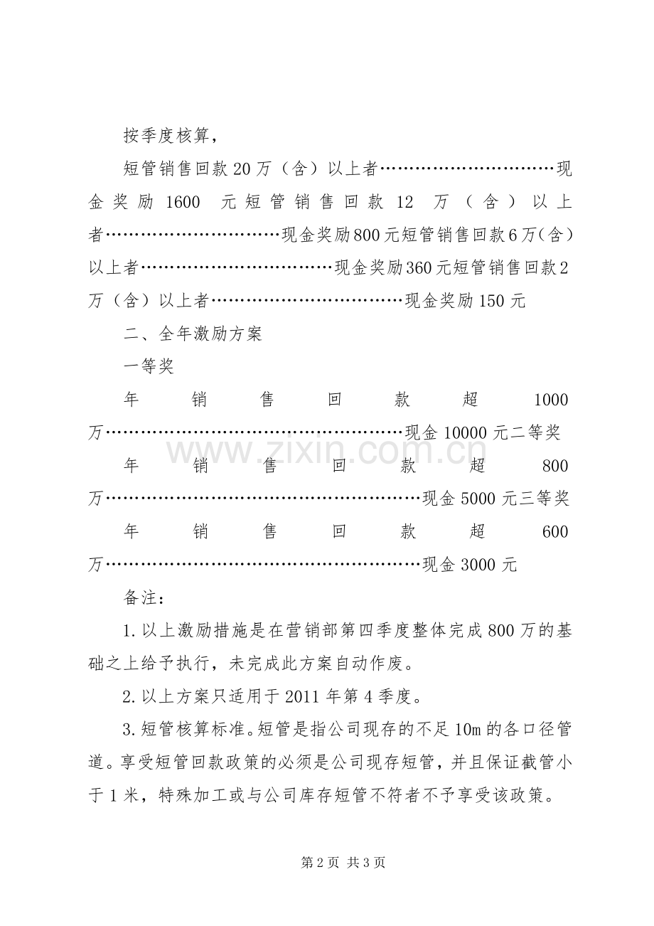 激励奖励实施方案： .docx_第2页