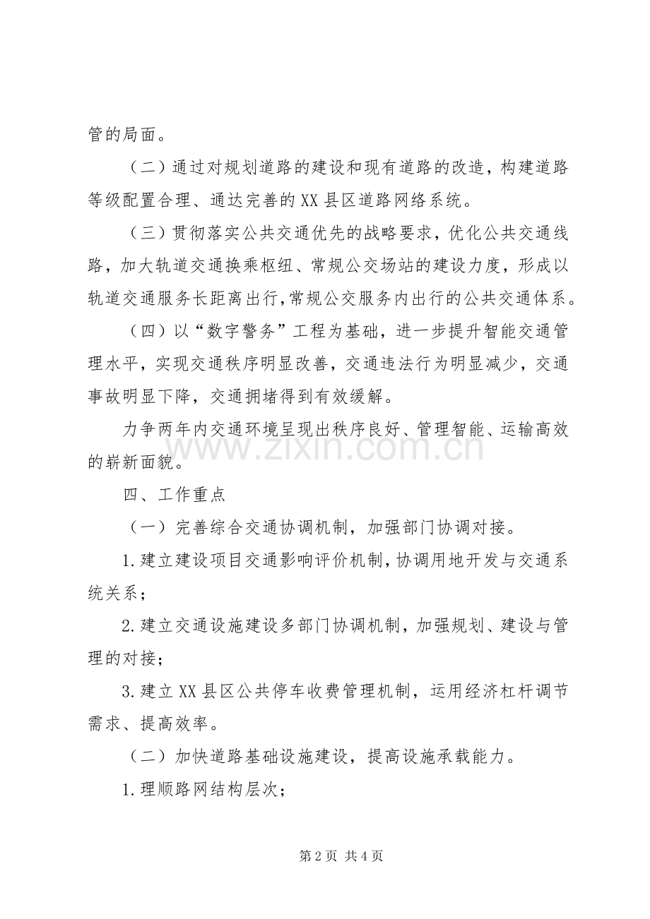 城市交通综合管治实施方案.docx_第2页