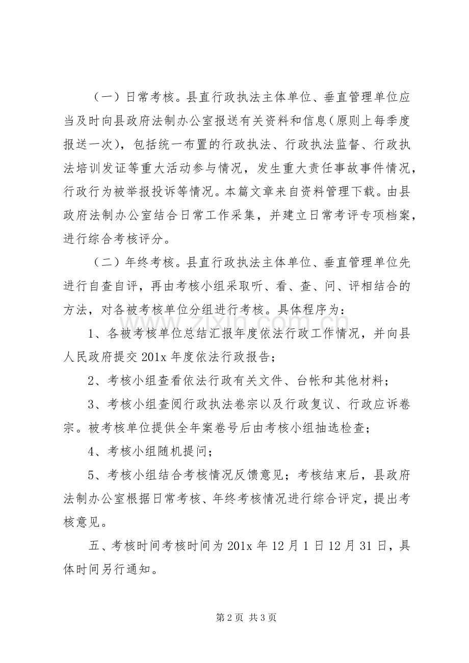 县依法行政考核实施方案.docx_第2页