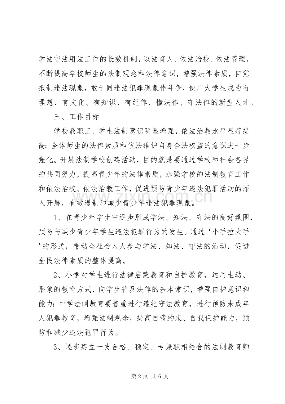 学校创建工作方案20XX年 .docx_第2页