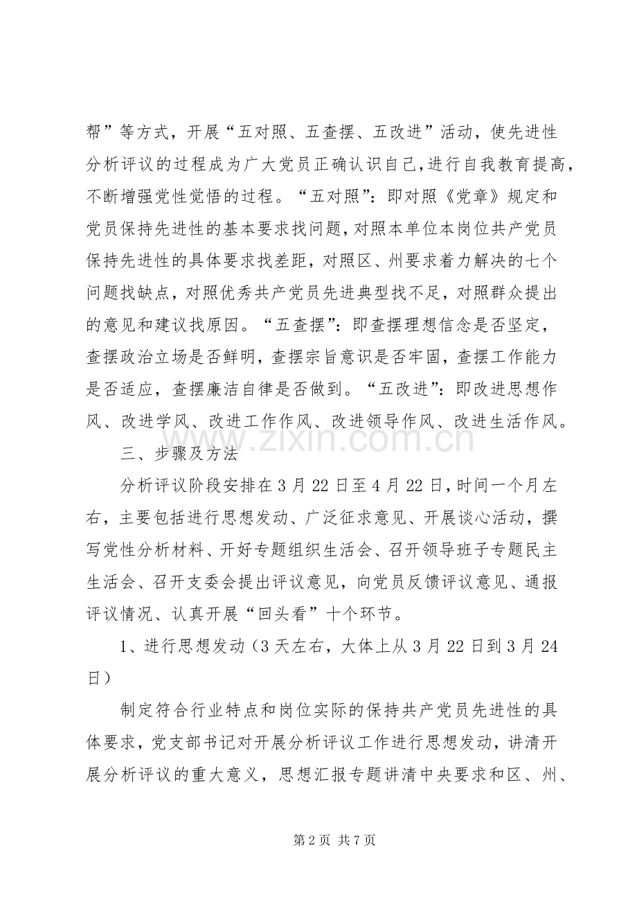 优秀范文：党支部保先活动分析评议阶段方案.docx_第2页