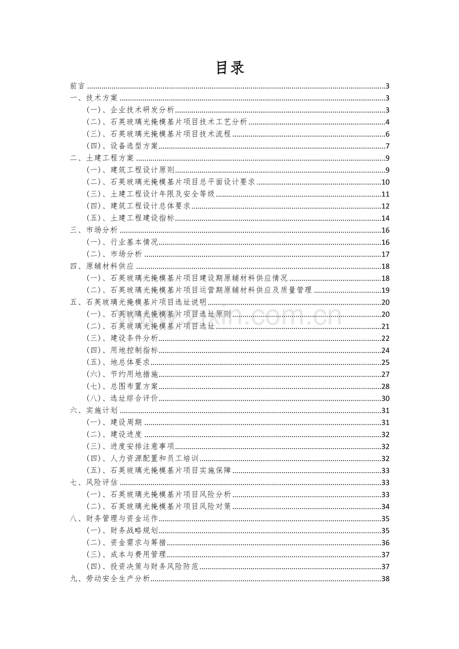 石英玻璃光掩模基片项目可行性研究报告.docx_第2页