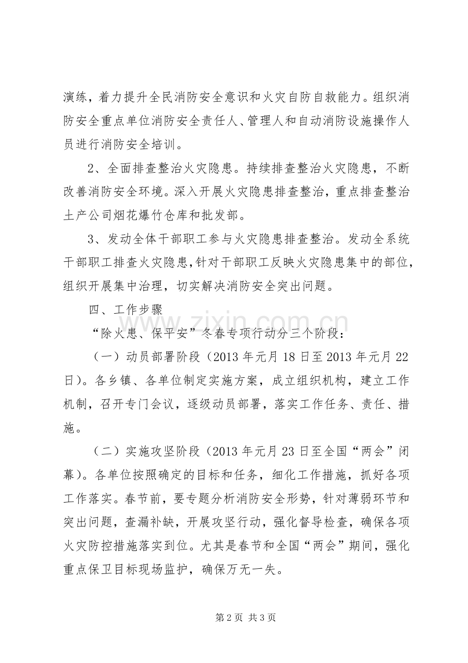 开展除火患保平安专项行动实施方案.docx_第2页