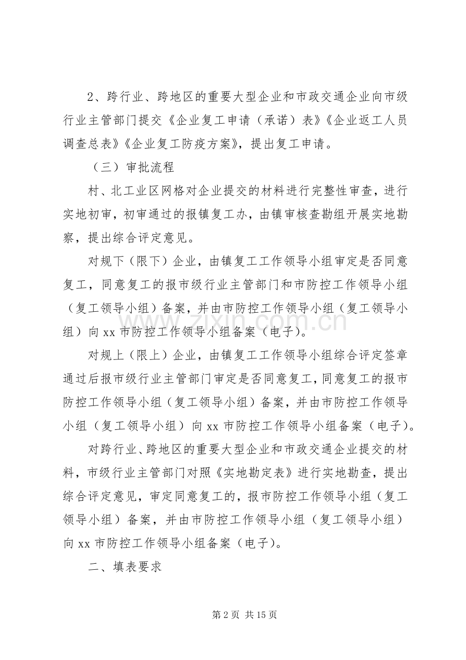 XX年企业疫情期间复工管理实施细则方案.docx_第2页