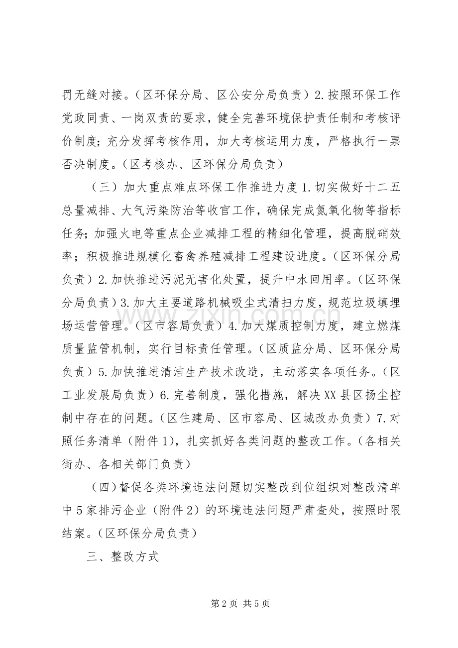 环境保护综合督查问题整改实施方案.docx_第2页